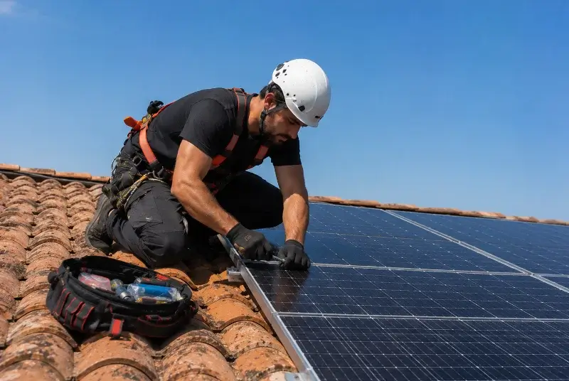 Maintenance et monitoring de panneaux solaires à Boissières